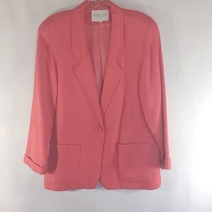 Nordstrom Petite Focus Hot Pink Blazer Size Small